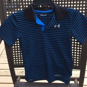 Boys size 7 Under Armour golf shirt
